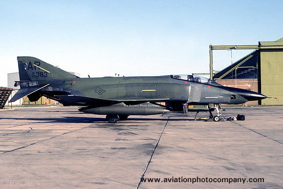 USAF 10th Tactical Reconnaissance Wing 1st Tactical Reconnaissance Squadron McDonnell RF-4C Phantom 69-0383/AR at RAF Lossiemouth (1985)