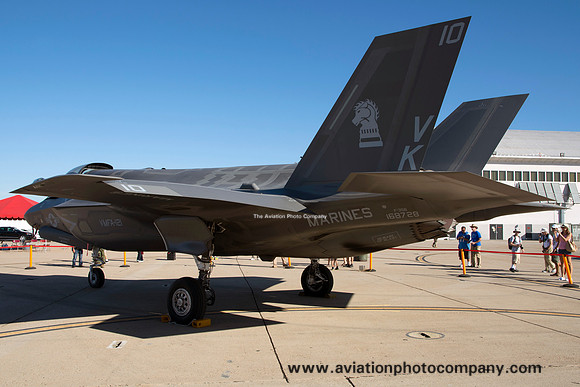 US Marines VMFA-121 Lockheed F-35B 168728/VK-10 at the Miramar Airshow (2014)