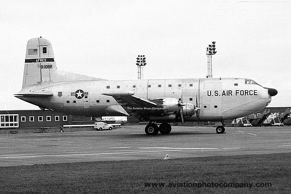 USAF AFRes 906 MAG Douglas C-124C Globemaster II 51-10112 at Prestwick (1970)