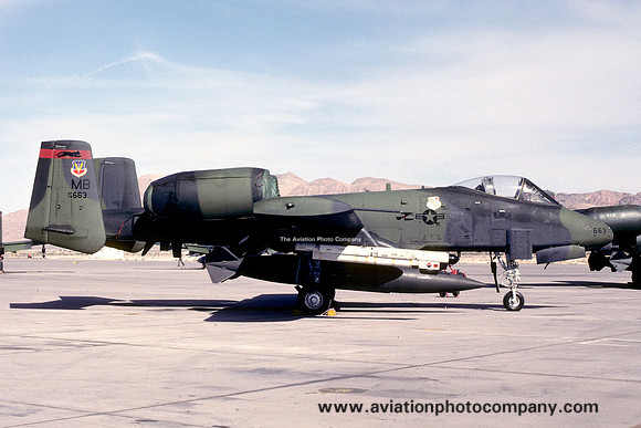USAF 354th Tactical Fighter Wing 353rd Tactical Fighter Squadron Fairchild A-10A 78-0663/MB (1981)