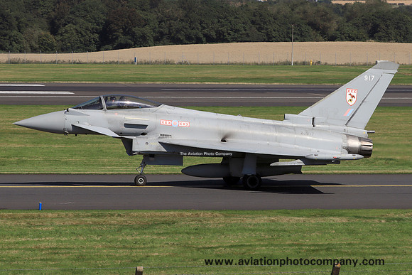 RAF 29 Squadron BAE Typhoon FGR.4 ZJ917 at Prestwick (2024)