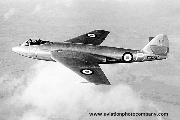 RAF Hawker P.1052 VX272 Air to Air