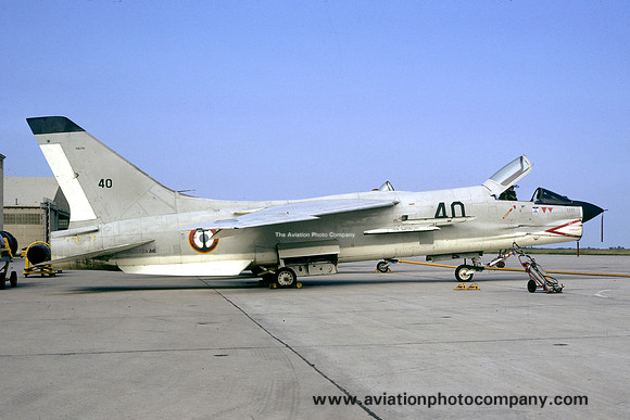 French Navy 12F Chance F-8E Crusader 40 (1973)