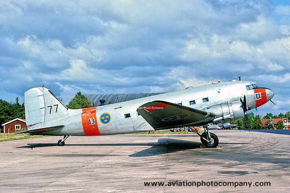 Swedish Air Force F13 Douglas C-47 Dakota 79007/77 (1976)