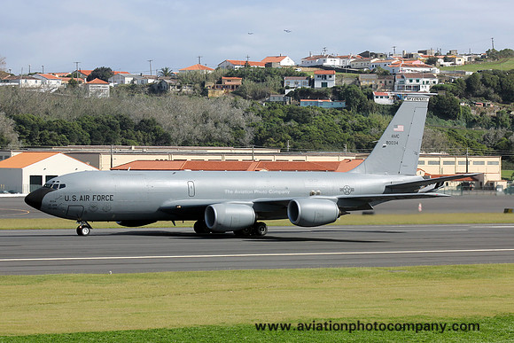 USAF 22 ARW Boeing KC-135R Stratotanker 58-0034 at Lajes (2012)
