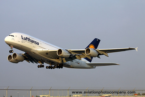 Lufthansa Airbus A.380-841 D-AIMB at Miami IAP (2012)