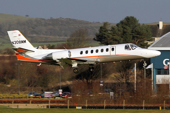 Cessna 560 Citation V N308MM at Prestwick (2012)