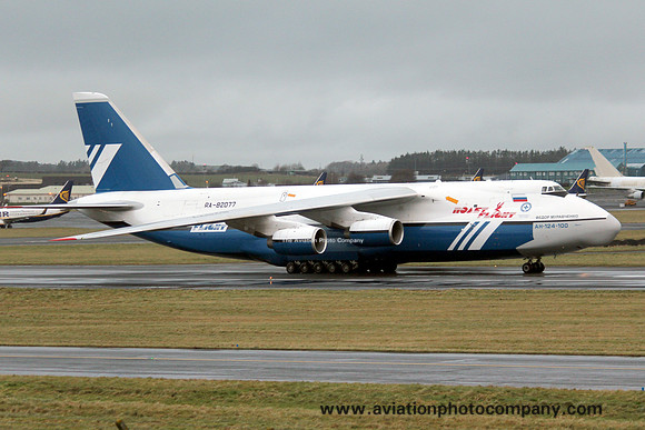 Polet Flight Antonov An-124-100 RA-82077 at Prestwick (2012)