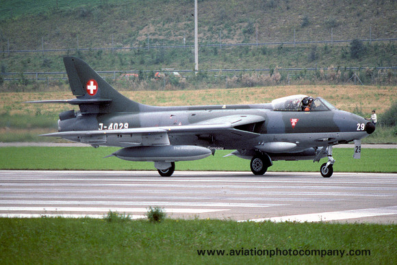 Swiss Air Force Hawker Hunter F.58 J-4029 (1978)