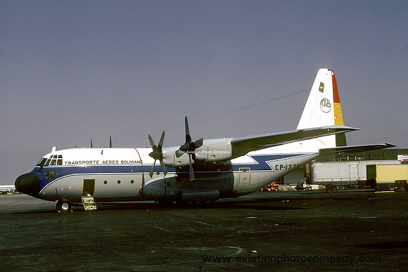 Bolivian Air Force TAB Lockheed C-130B Hercules CP-1375 (1978)