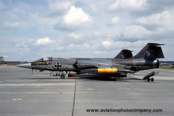 West German Air Force JBG31 Lockheed F-104G Starfighter 24+72 (1979)