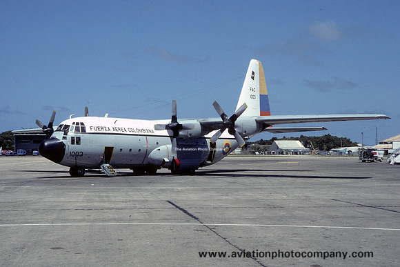 Colombian Air Force Lockheed C-130B Hercules FACD-1003 (1979)