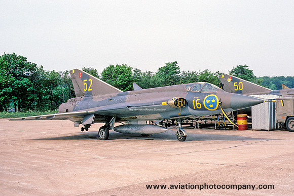 Swedish Air Force F16 SAAB J-35A Draken 35090/52 (1978)