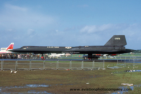 USAF Lockheed SR-71A Blackbird 61-7972 at the Farnborough Airshow (1974)
