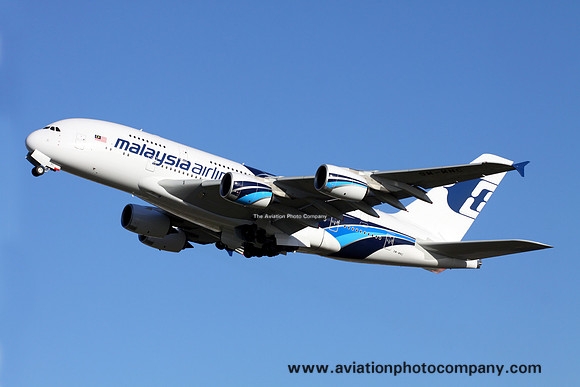 Malaysia Airlines Airbus A380-800 9M-MNC at London Heathrow (2012)