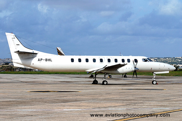 Royal Airlines (Pakistan) Swearingen Metro III AP-BHL at Malta Luqa IAP (2008)