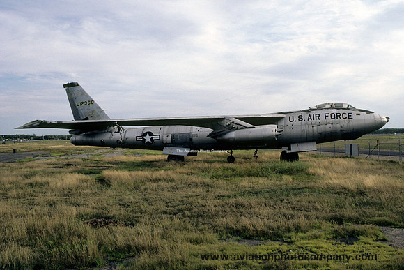 USAF Boeing B-47E Stratojet 51-2360 displayed at Bradley (1981)