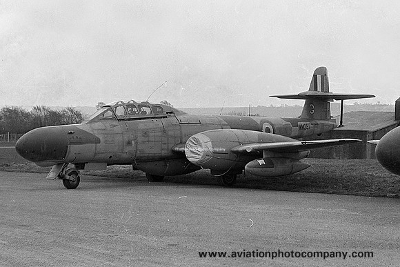 RAF 228 OCU Gloster Meteor NF.11 WM257 at 33 MU RAF Lyneham (1963)
