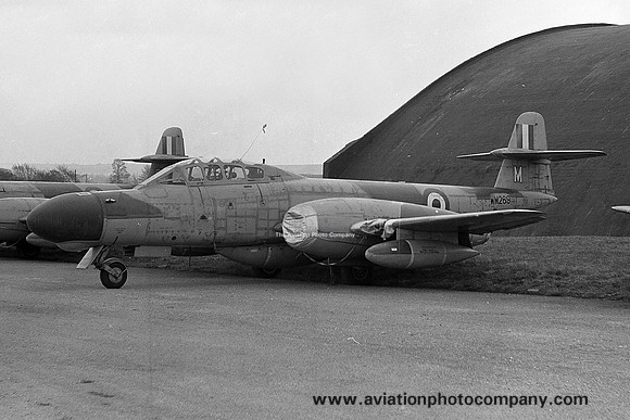 RAF 228 OCU Gloster Meteor NF.11 WM269 at 33 MU RAF Lyneham (1963)