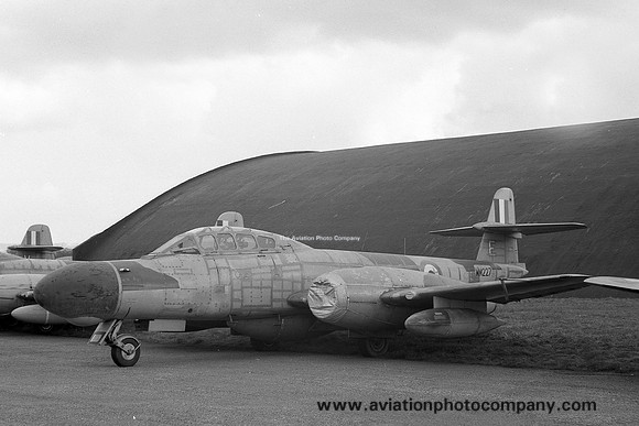 RAF 228 OCU Gloster Meteor NF.11 WM227 at 33 MU RAF Lyneham (1963)