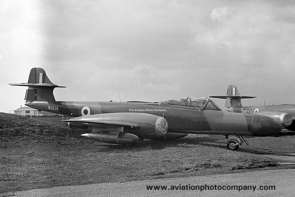 RAF 228 OCU Gloster Meteor NF.14 WS829 at 33 MU RAF Lyneham (1963)