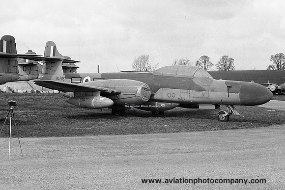 RAF 152 Squadron Gloster Meteor NF.14 WS786 at 33 MU RAF Lyneham (1963)