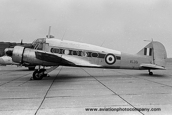 RAF Western Communications Squadron Avro Anson C.19 VL351 at RAF West Raynham (1964)