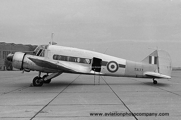 RAF Western Communications Squadron Avro Anson C.19 TX177 at RAF West Raynham (1964)
