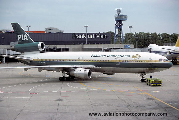 Pakistan International Douglas DC-10-30 AP-AYM at Frankfurt Rhein Main (1977)