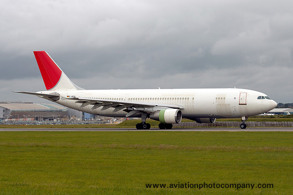 Ex JAL Airbus A.300B4(F) D-AEAL at Luton (2012)