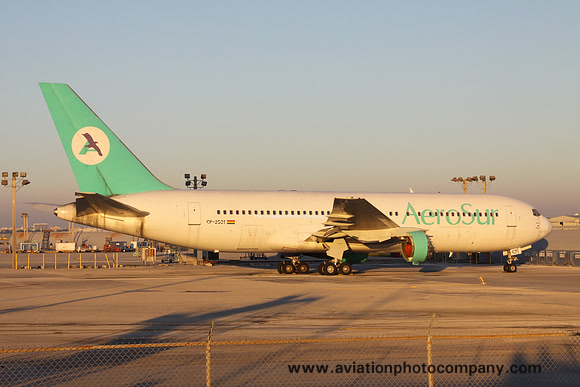 AeroSur Boeing 767-200 CP-2521 stored at Miami IAP (2012)