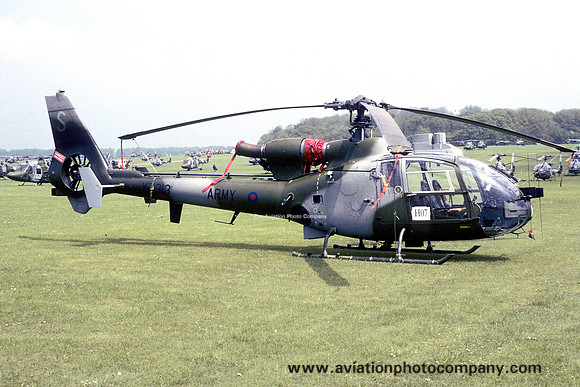 AAC 663 Squadron Westland Gazelle AH.1 XZ313 at Middle Wallop (1994)