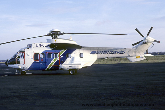 Luftransport AS Aerospatiale AS.332L Super Puma LN-OLA (1983)