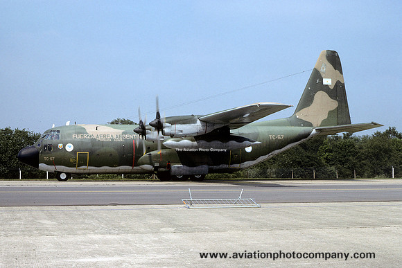 Argentine Air Force 1 BA Lockheed C-130H Hercules TC-67 at IAT Greenham Common (1979)
