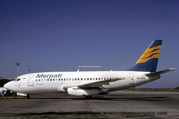 Merpati Boeing 737-200 PK-MBD (1997)