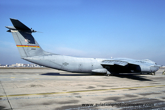 USAF AFRC 452 AW Lockheed C-141B Starlifter 66-0182 at Rhein Main (1997)