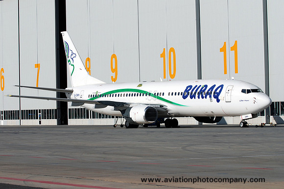 Buraq Boeing 737-800 5A-DMH at Malta Luqa (2013)