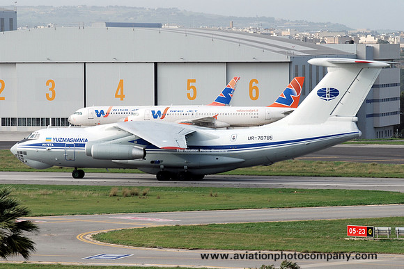 Yuzmashavia Ilyushin Il-76TD UR-78785 at Malta Luqa (2012)