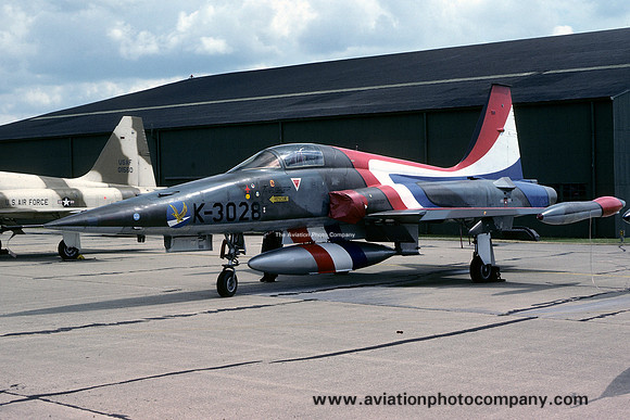 Dutch Air Force 313 Squadron Northrop F-5A K-3028 at IAT Greenham Common (1979)