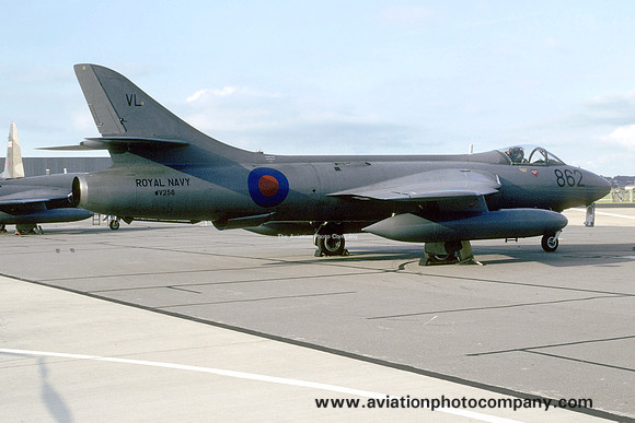 Royal Navy FRADU Hawker Hunter GA.11 WV256 at the RNAS Yeovilton Air Day (1994)