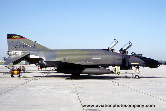 USAF Georgia ANG 128 TFS McDonnell F-4D Phantom 66-7702 (1985)