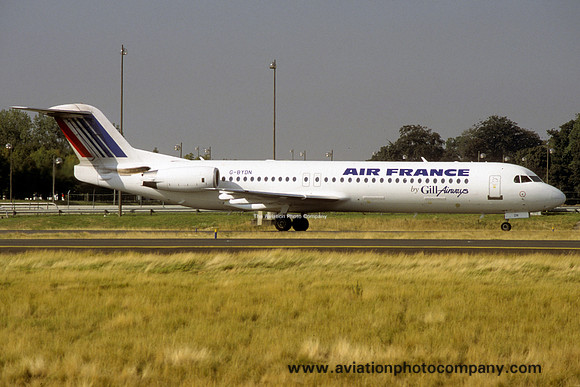 Air France/Gill Airways Fokker F-100 G-BYDN (1999)