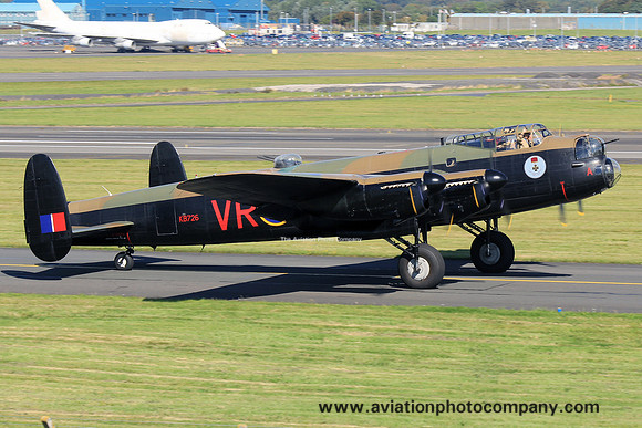 RAF/Canadian Heritage Avro Lancaster X KB726 at Prestwick (2014)