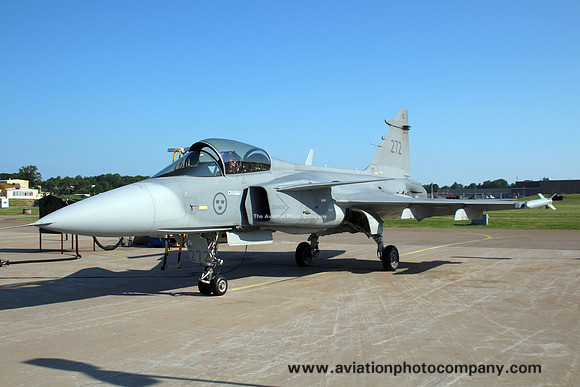 Swedish Air Force F7 SAAB JAS-39C Gripen 39272 at the Satenas Open Day (2015)