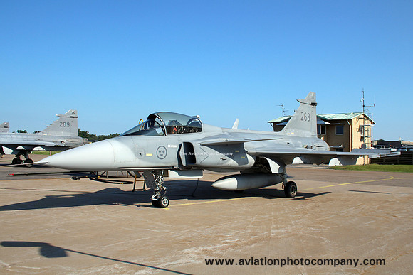 Swedish Air Force F7 SAAB JAS-39C Gripen 39268 at the Satenas Open Day (2015)