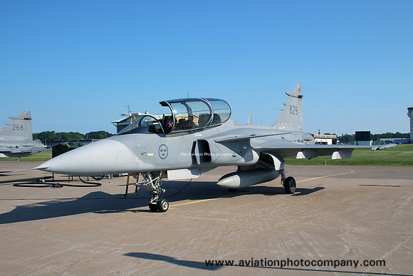 Swedish Air Force F7 SAAB JAS-39D Gripen 39829 at the Satenas Open Day (2015)