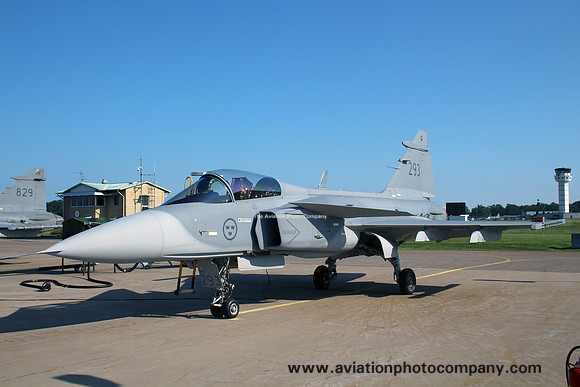 Swedish Air Force F7 SAAB JAS-39C Gripen 39293 at the Satenas Open Day (2015)