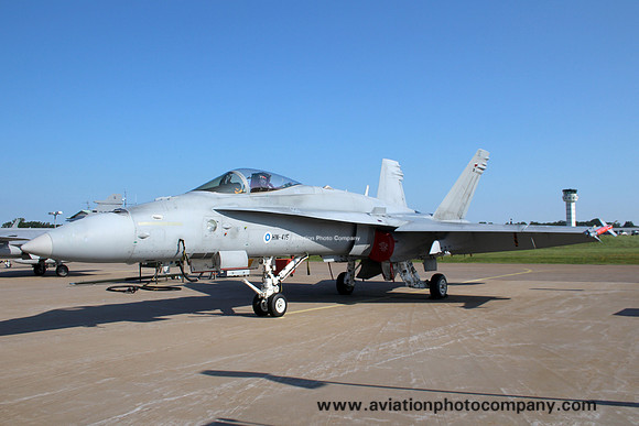 Finnish Air Force McDonnell F-18C Hornet HN-415 at the Satenas Open Day (2015)