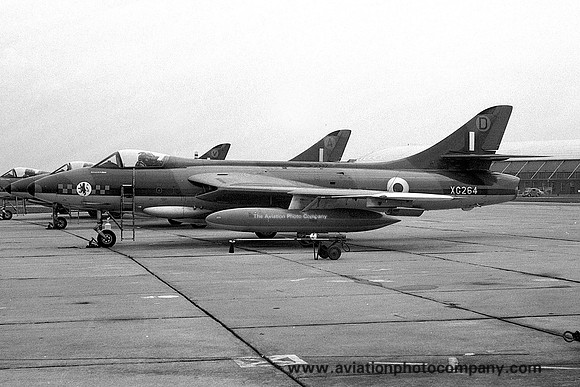 RAF 54 Squadron Hawker Hunter FGA.9 XG264 at RAF Waterbeach (1963)