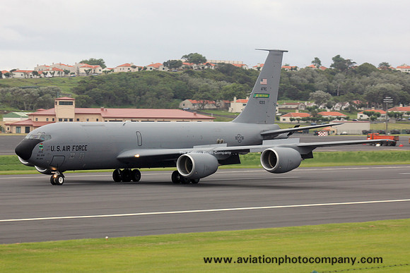 USAF AFRC 911 ARS Boeing KC-135R 61-0313 at Lajes (2015)